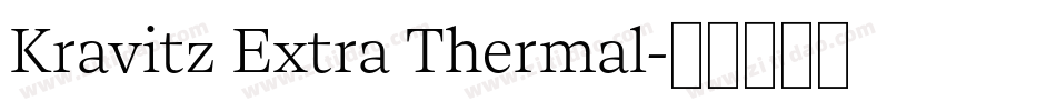 Kravitz Extra Thermal字体转换